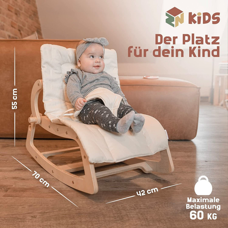 Baby Rocking Chair Adjustable Baby Cradle Baby Rocking Chair 3 in 1 Household Child Sleeping Baby Swing Cradle Chair