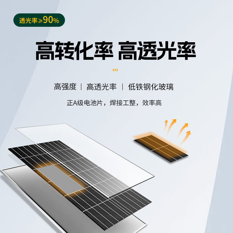 450wソーラーパネル36v単結晶シリコン光起電力モジュール充電板電池工場高効率光起電力板離網システム|undefined