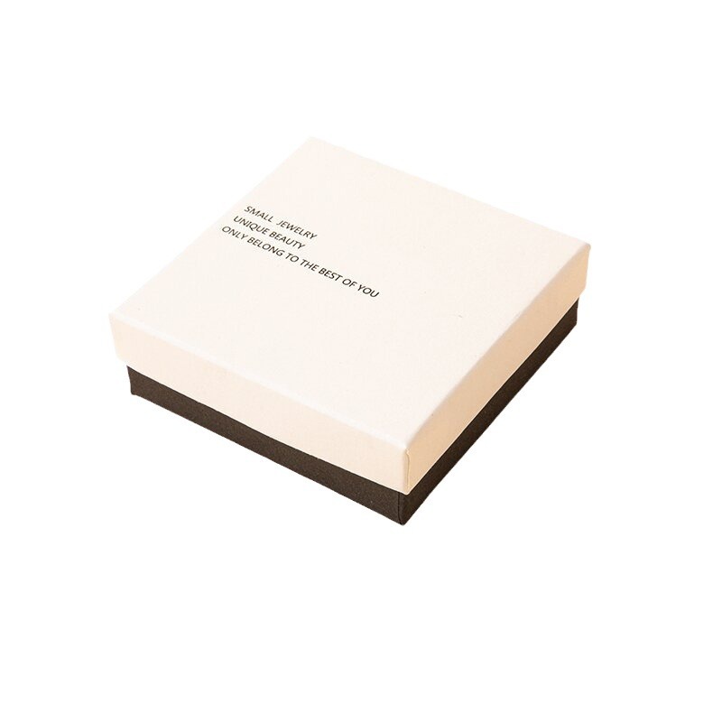 En stock blanco negro caliente negro joyería caja anillo Stud pendientes pulsera collar pendientes joyería embalaje caja tapa