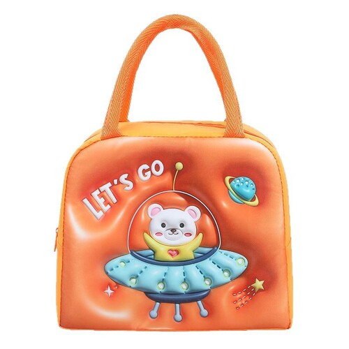 Cartoon lunch bag, insulated bag, aluminum foil lunch bag, portable bag for students and office workers, eco-friendly and convenient