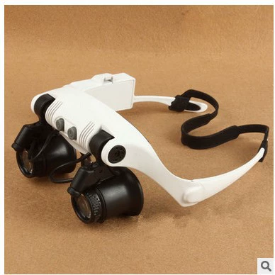 Новый 9892G-3A с 2 LED часы Ремонт Сменные увеличительные линзы увеличительное стекло