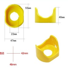 22mm急停按钮保护罩22开关防误操作底座小元宝警示防护罩