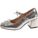 French Style Thick High Heel Shallow Mouth Single-layer Shoes Women's 2025 Spring and Autumn New Retro Fairy Style Dress Mary Jane Small Leather Shoes