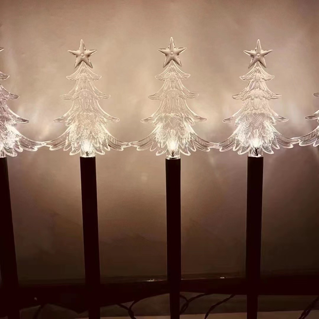 Nuevo caramelo solar tierra enchufe luz Navidad caña luz al aire libre patio decorativo luz fiesta actividad atmósfera Luz