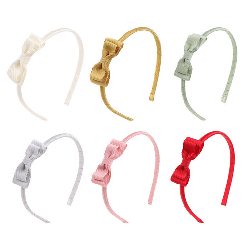 80907 Cute bow headband Spring and summer new threaded cloth headband Full-covered cloth children's fabric headband