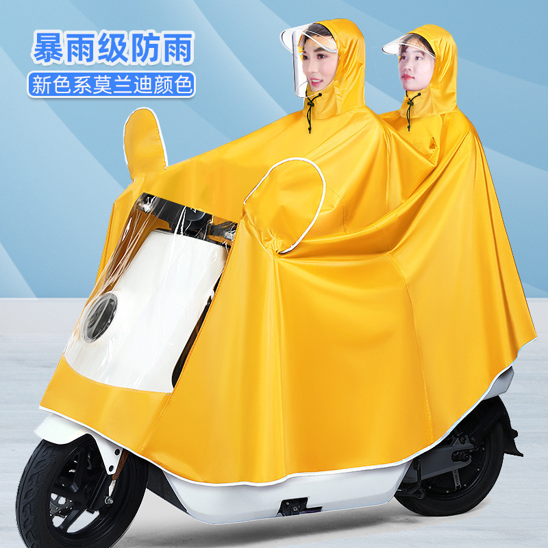 Raincoat eléctrico largo todo el cuerpo a prueba de tormentas motocicleta batería coche una sola persona para aumentar el grosor raincoat al por mayor