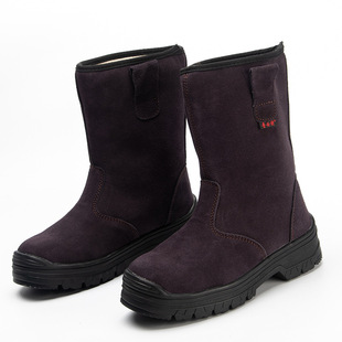 Labor protection boots cowhide oil field comfortable welder Four Seasons protective shoes anti-smash anti-puncture steel Baotou Labor protection shoes wholesale