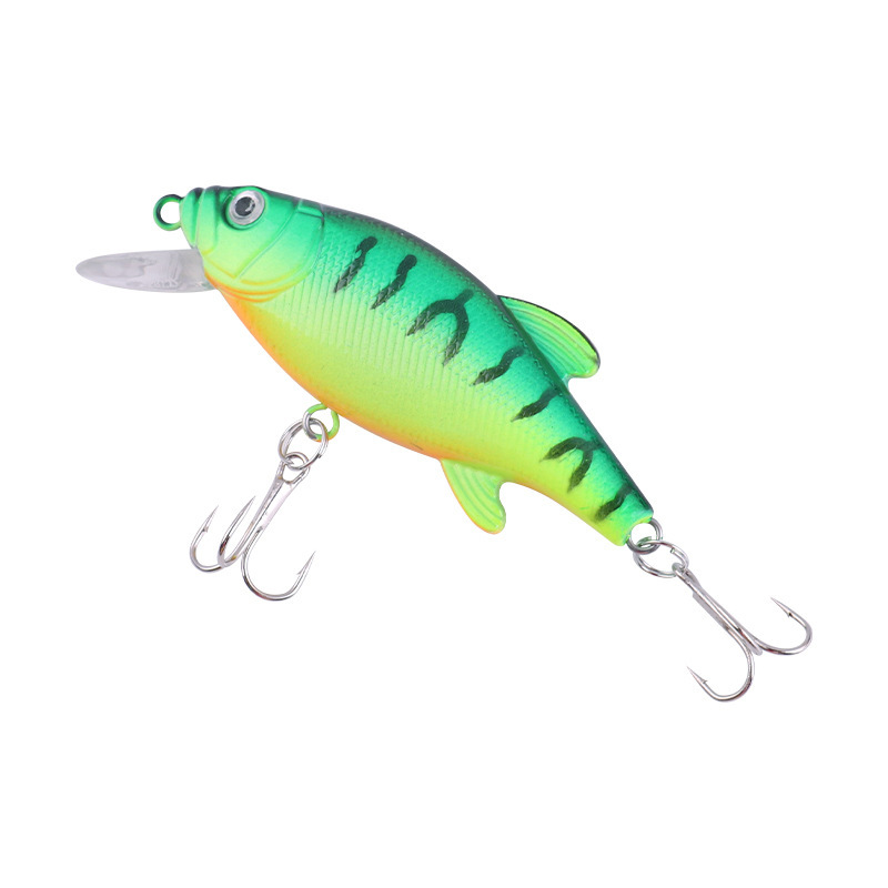 Luya cebo falso 12,8g/8,2 cm mino vibración cebo duro cebo artificial se especializa en lubina gancho de pescado plano