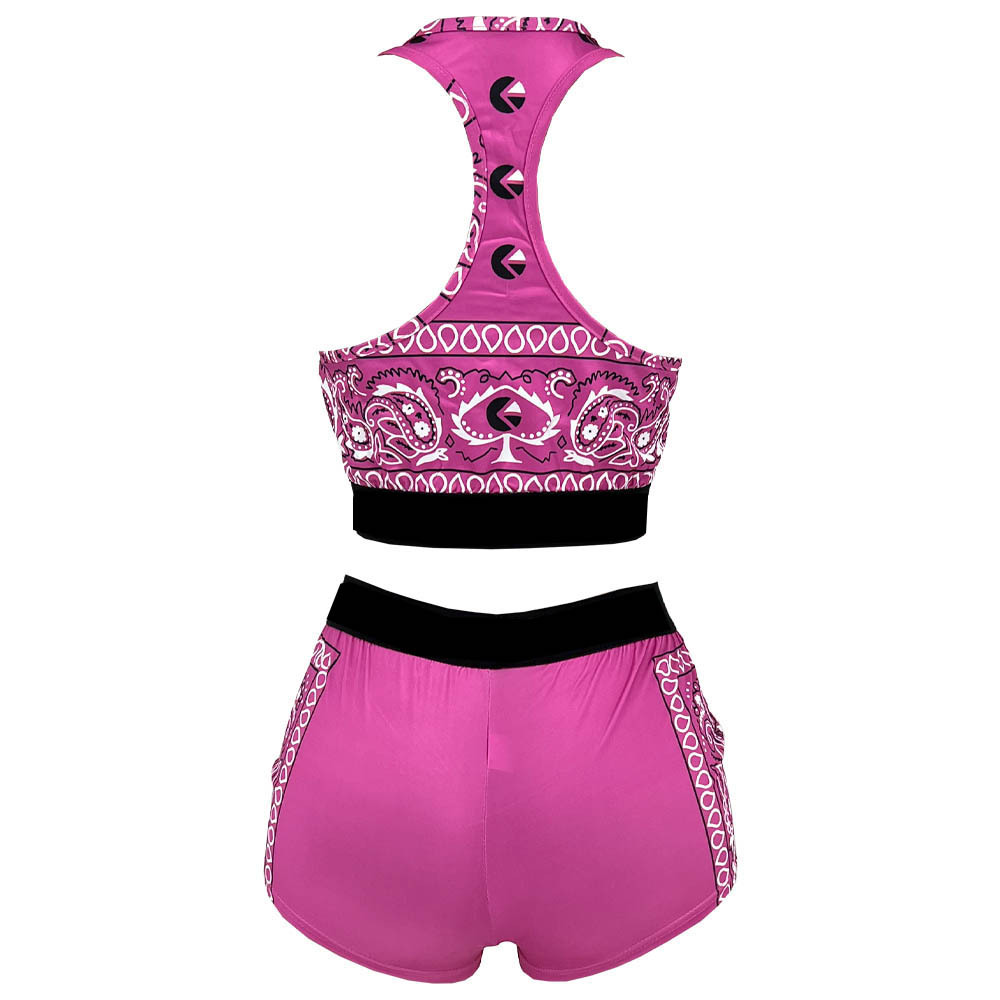 Street Women's Sexy Streetwear Printing Spandex Polyester Shorts Sets Shorts Sets display picture 19