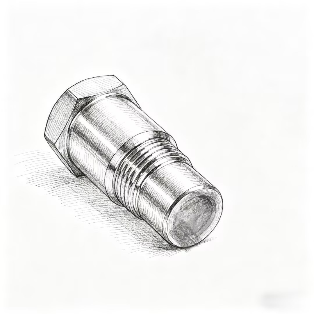 New cross-border 304 stainless steel car oxygen sensor, universal anti-wear and corrosion-resistant car accessory, small catalytic converter