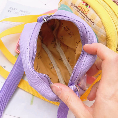 Cartoon children's cross-body shoulder bag Japanese cute Kuromi Pacha dog pudding dog primary school student carry-on storage bag