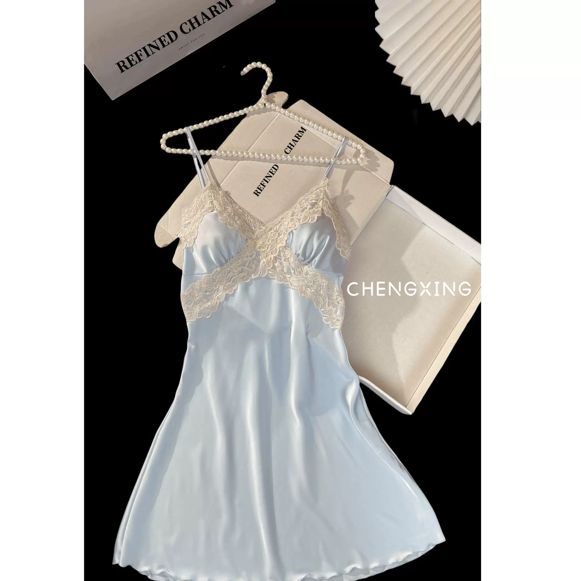 夏季爆款女吊带睡衣冰丝绸吊带辣妹性感带胸垫薄款韩版超仙家居服