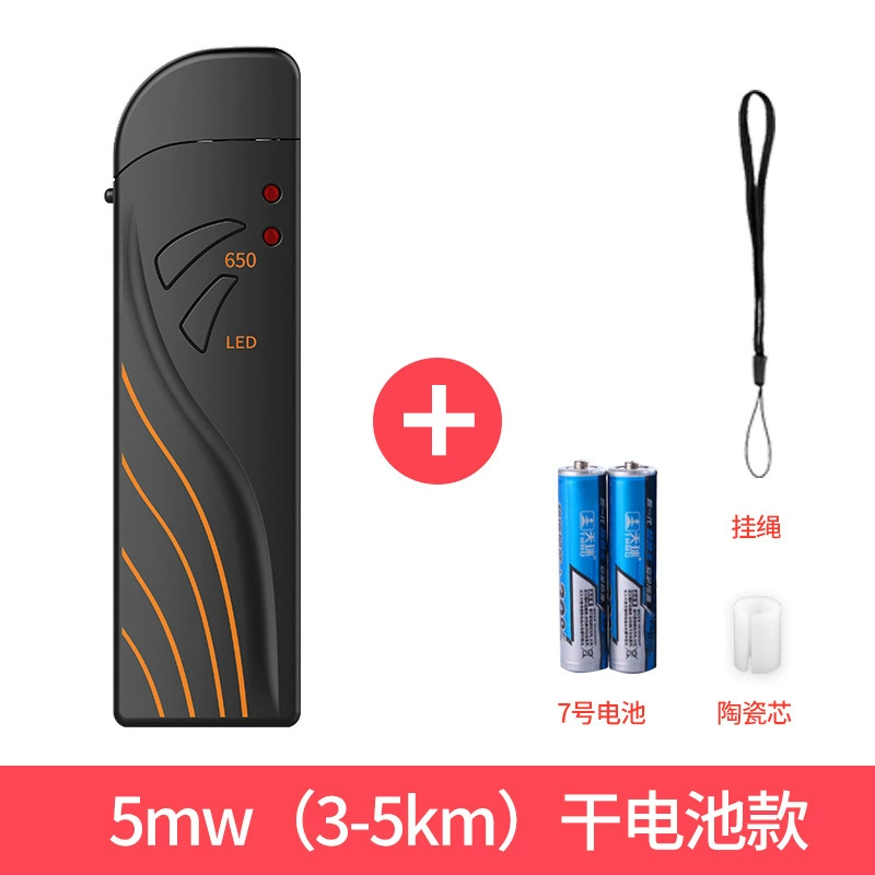 Волоконная ручка с красным светом Источник красного света 5 км Оптическое волокно Тестовое освещение Ручка 05 МВт Светопроходная ручка Мини-сухая батарея