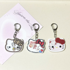 猫シェイカーアクリルキーホルダースクールバッグペンダント楽しいアクセサリーかわいい漫画バッグペンダントアクリル