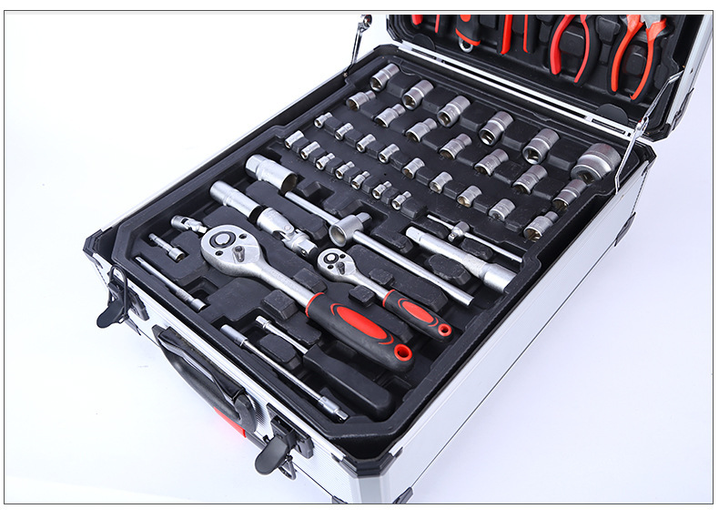 187-Piece Auto Repair Kit, Vehicle Maintenance Toolbox, Auto Repair Wrenches, Sockets, Hardware Repair Tools