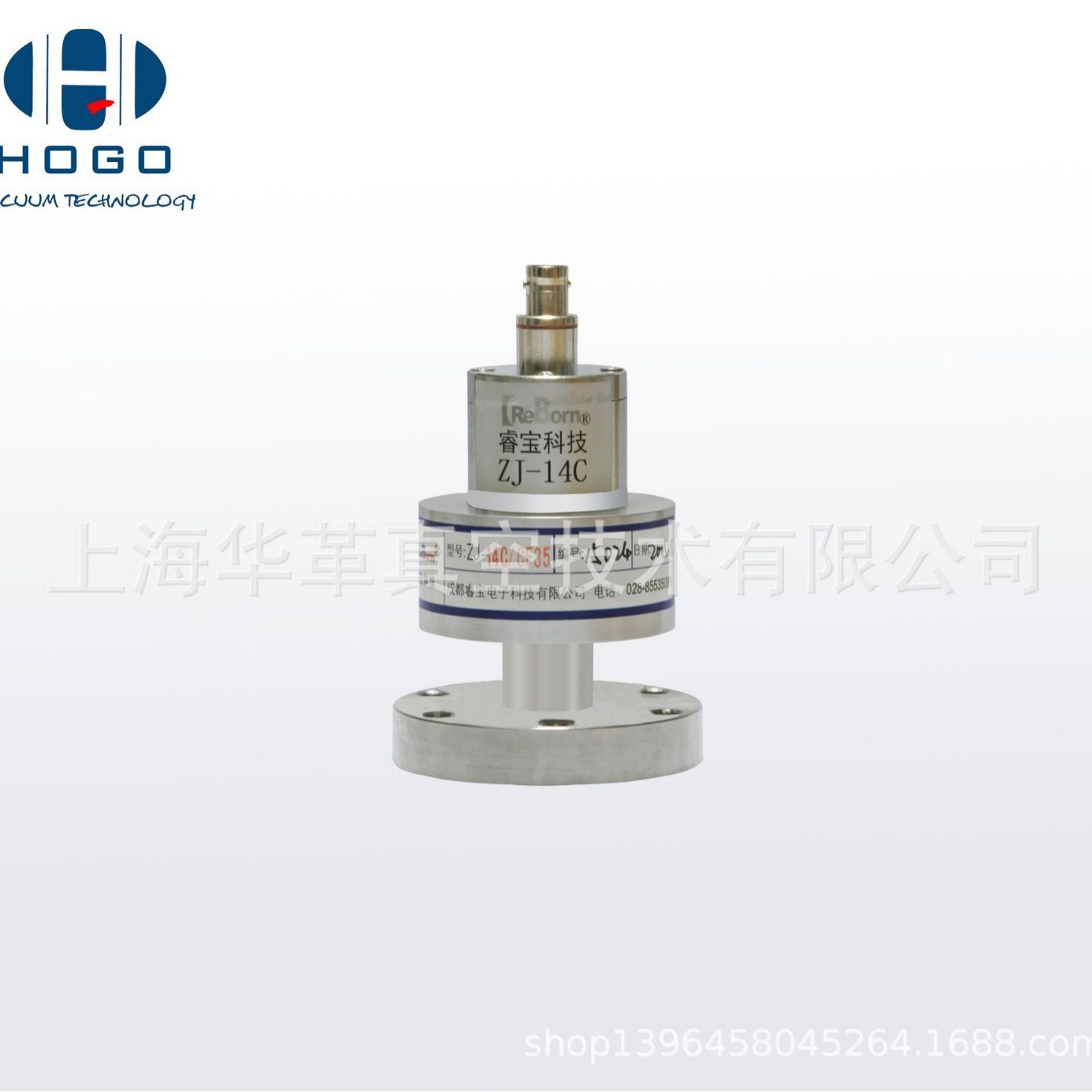 睿宝ZJ-14C型潘宁式中真空冷阴极真空规管 中高真空测量气压压强