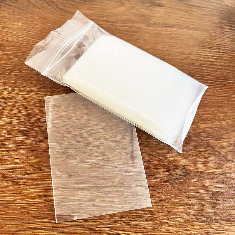 CPP película de la tarjeta 20 Seda transparente goo titular de la tarjeta pequeña láser de dos capas película de la tarjeta Bar sello bolsa autoadhesiva palomitas de maíz