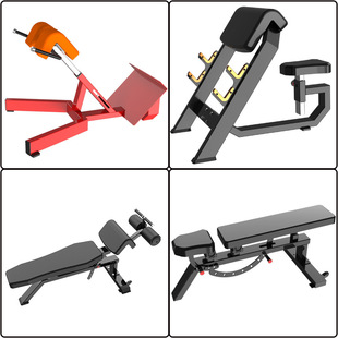 Factory Direct gym equipment multifunctional bench adjustable dumbbell stool abdominal muscle board Roman stool Shepherd chair