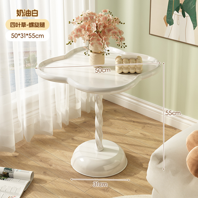 [네잎클로버-나선형기둥] 크림화이트