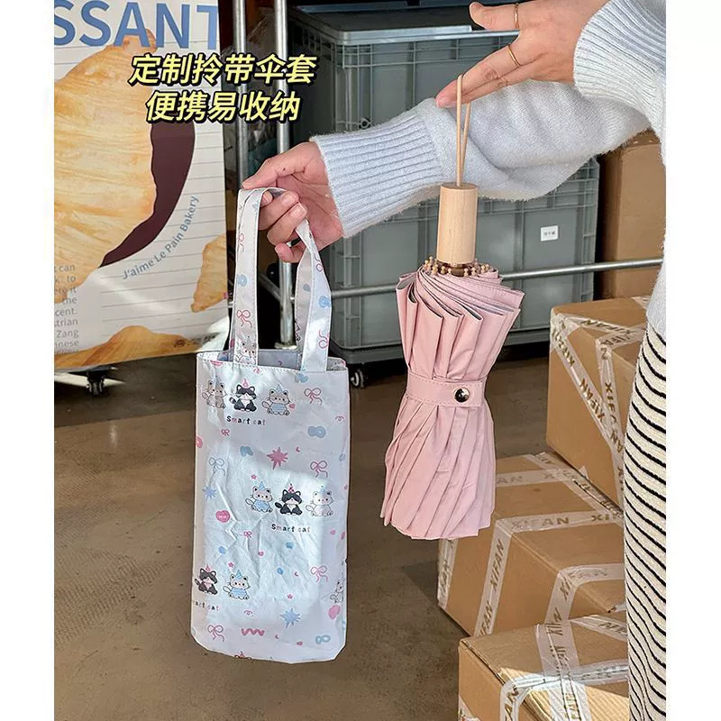 16骨手动折叠遮阳伞加大防晒伞晴雨两用防紫外女学生太阳伞批发|undefined