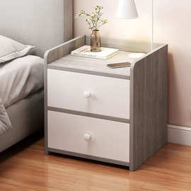 床头柜简约现代北欧风卧室家用收纳柜小型装饰柜床头置物架子储物