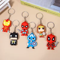 Трепет Marvel, брелок, мини-фигурка, украшение для сумки, кукла из мягкой резины, новая коллекция, Marvel, Человек-паук, Железный человек