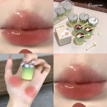 Cappuvini茉莉花奶茶杯唇蜜 水光平价唇彩化妆品学生跨境唇釉彩妆