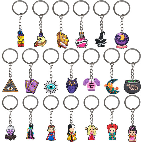 20 keychain gifts keychain accessories DIY school bag decorations PVC soft rubber gifts are accessories cartoon