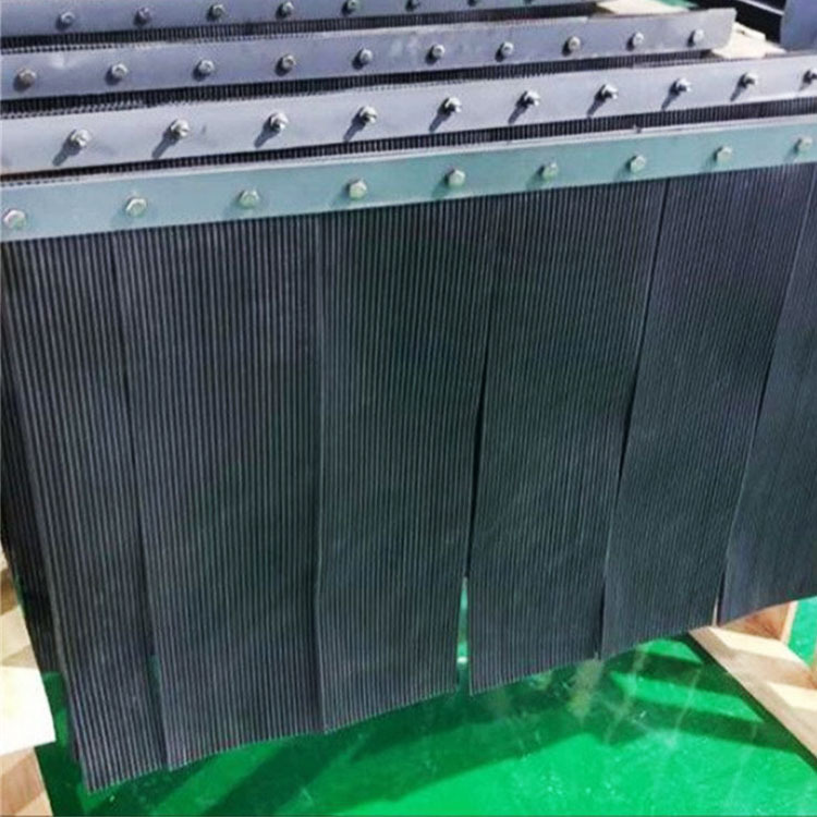 矿用导料槽挡尘帘 皮带机传送带密封皮电厂6mm耐磨橡胶PVC防尘帘