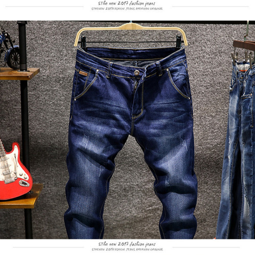 2018 spring and summer new style multi-color fashion jeans men's trendy slim fit elastic tight feet pants Y809
