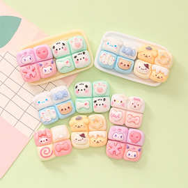 卡通猫咪小狗挤挤面包 diy奶油胶儿童玩具潮玩冰箱贴树脂饰品