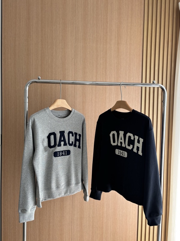 美式蔻家卫衣女CH大字母刺绣贴布大字母圆领韩版卫衣套头百搭上衣|undefined