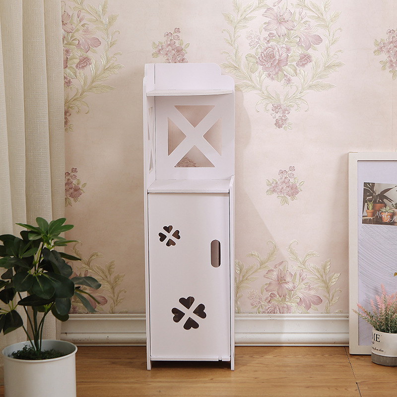 Estante de almacenamiento de baño sin golpes estante de almacenamiento de inodoro doméstico de pie estante de almacenamiento de artículos diversos de múltiples capas