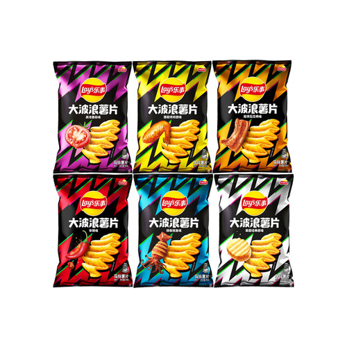 Lays Potato Chips 70g Bag, Full Carton of 22 Packs Classic Original Wave Leisure Gift Pack Student Snack Wholesale