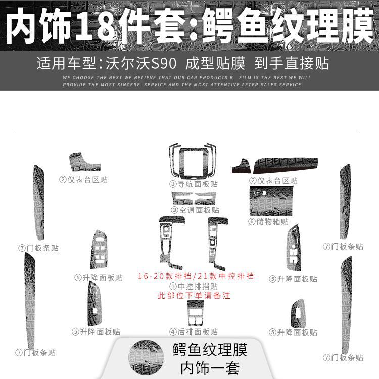패키지 1: 인테리어 18 종 세트 [크로커다일 텍스쳐 필름]