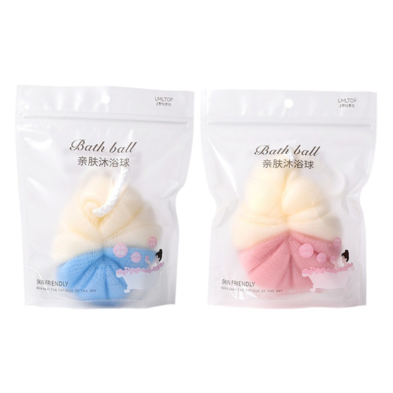 LMLTOP gran bola de baño de calabaza de dos colores suave baño de espuma de baño BOLA DE BAÑO paquete único C065