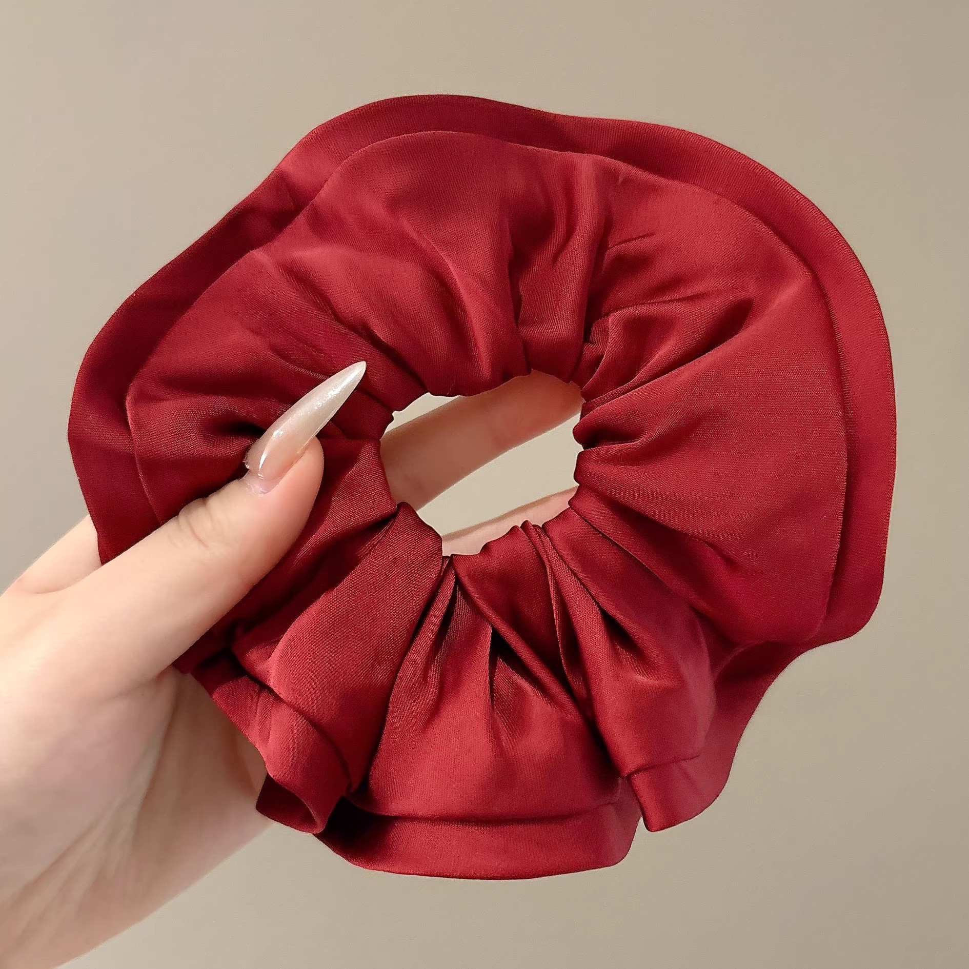 2026 nuevo estilo coreano super grande anillo de pelo intestino grande niñas de alto nivel de sensación de cabello de flores cuerdas de cabello de cordón de goma adornos para el cabello
