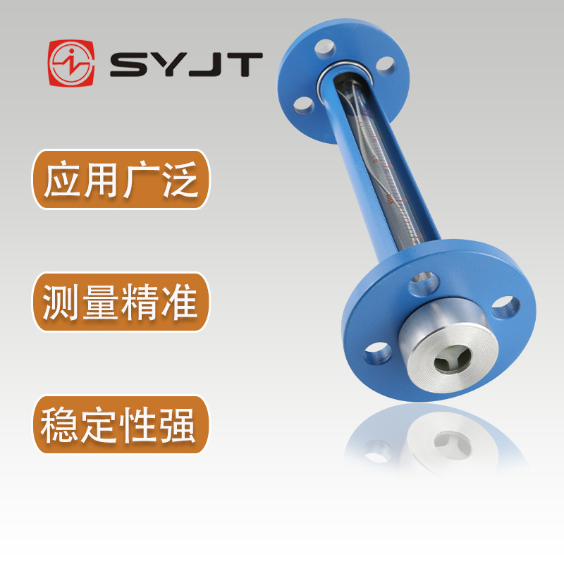 玻璃转子流量计 不锈钢 有机玻璃衬里材质  上仪SY-UB-DN20