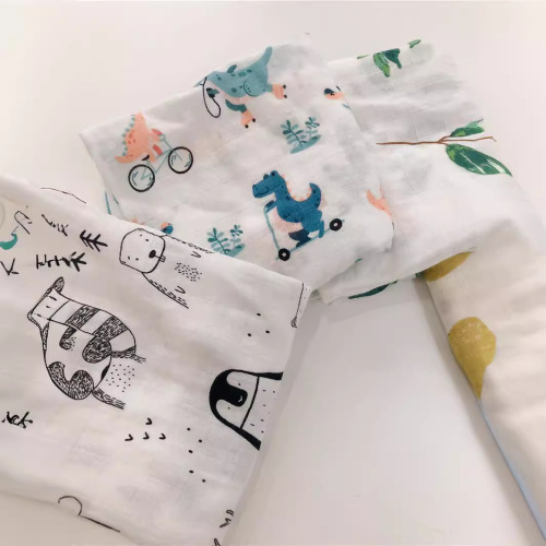 New baby 60*60 bamboo cotton gauze bath towel windproof and sunscreen gauze towel swaddle towel multi-functional cotton saliva towel