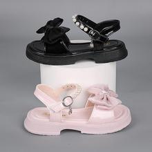 女童鞋儿童凉鞋夏款透气新款夏季小学生中大童真皮软底女童公主鞋