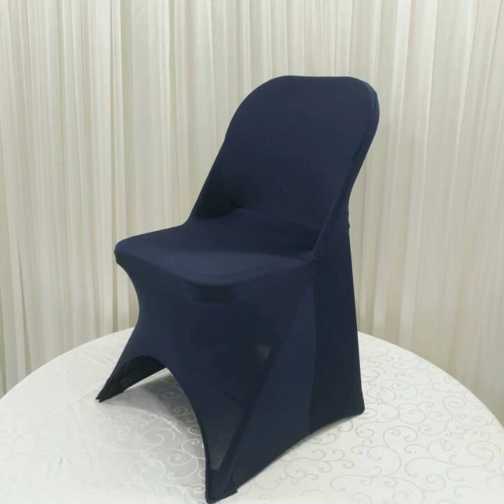 Foreign trade thickened elastic folding chair cover, hotel wedding one-piece chair cover, outdoor wedding elastic chair cover