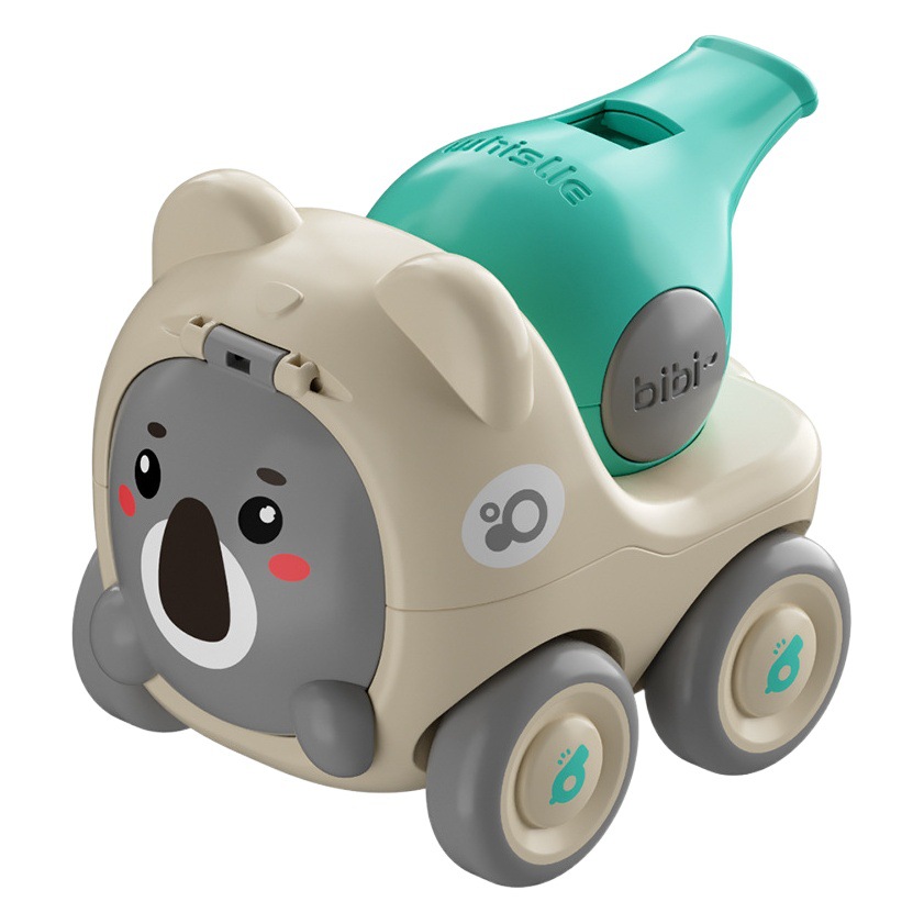 Nuevo animal inercia silbato coche animal snack bolsillo de almacenamiento coche cochecito juguetes educativos para niños