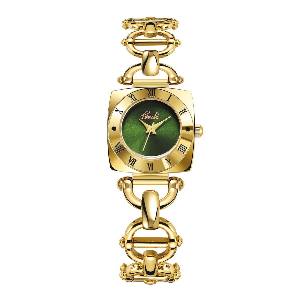 50g Weight Tempered Glass Mirror Material Stainless Steel Strap Material Watch Classification Pointer Display Type Jewelry Buckle Buckle Style Square Dial Shape Holiday, Banquet, Daily Occasion Quartz Movement Solid Color Pattern Women's Gender Elegant, Lady Style Elegant Lady Solid Color Jewelry Buckle Quartz Watch Women's Watches 11
