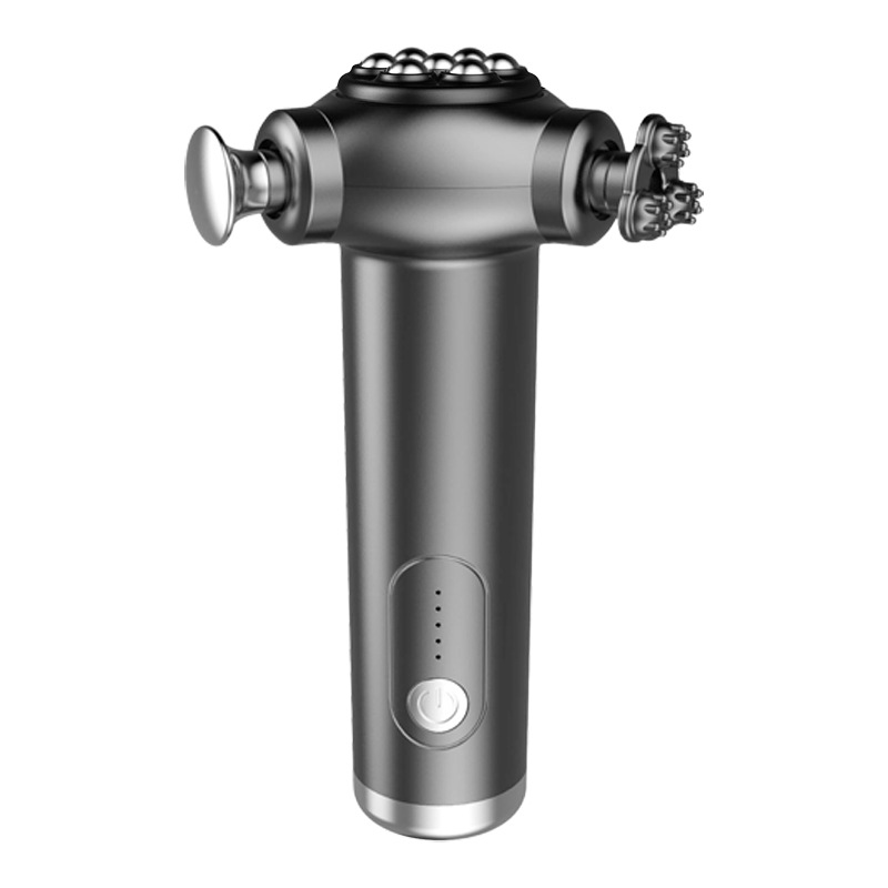 Tres terminales eléctricas de alta frecuencia desatan la pistola Fascia de la pistola multifuncional, relajan el masajeador de la pistola, relajan el masaje y hacen ejercicio.