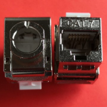 全屏蔽网络模块/CAT7网络模块/锌合金电脑插座7类网络模块