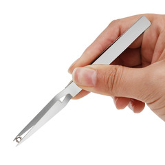 Small Decorative and Component Pliers: Flat and Pointed Tips, Thickened and Non-Deformable, Stainless Steel Reverse Contrast Pliers