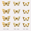 Three dimensional layout with butterfly on wall, decorations, in 3d format, Amazon