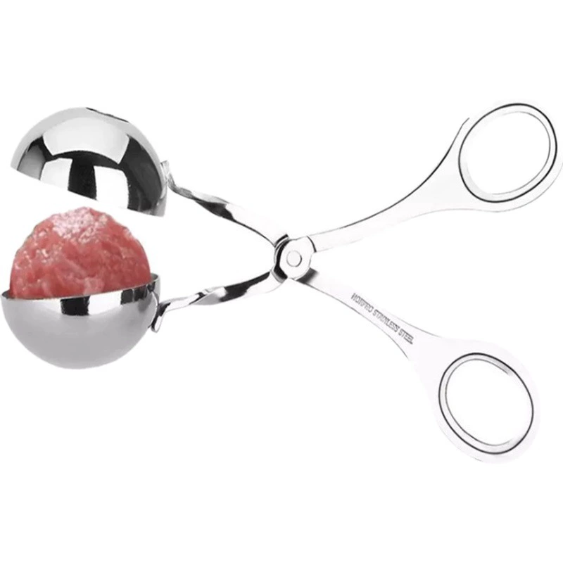 304 Ложка для фрикаделек из нержавеющей стали Бытовая машина для изготовления рыбных шариков Фрикадельки Сжимание Артефакт Кухонные инструменты Фрикаделька Sub Maker