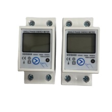背光款电度表DDS668复位清零电子单相220V/120V导轨式数显电能表