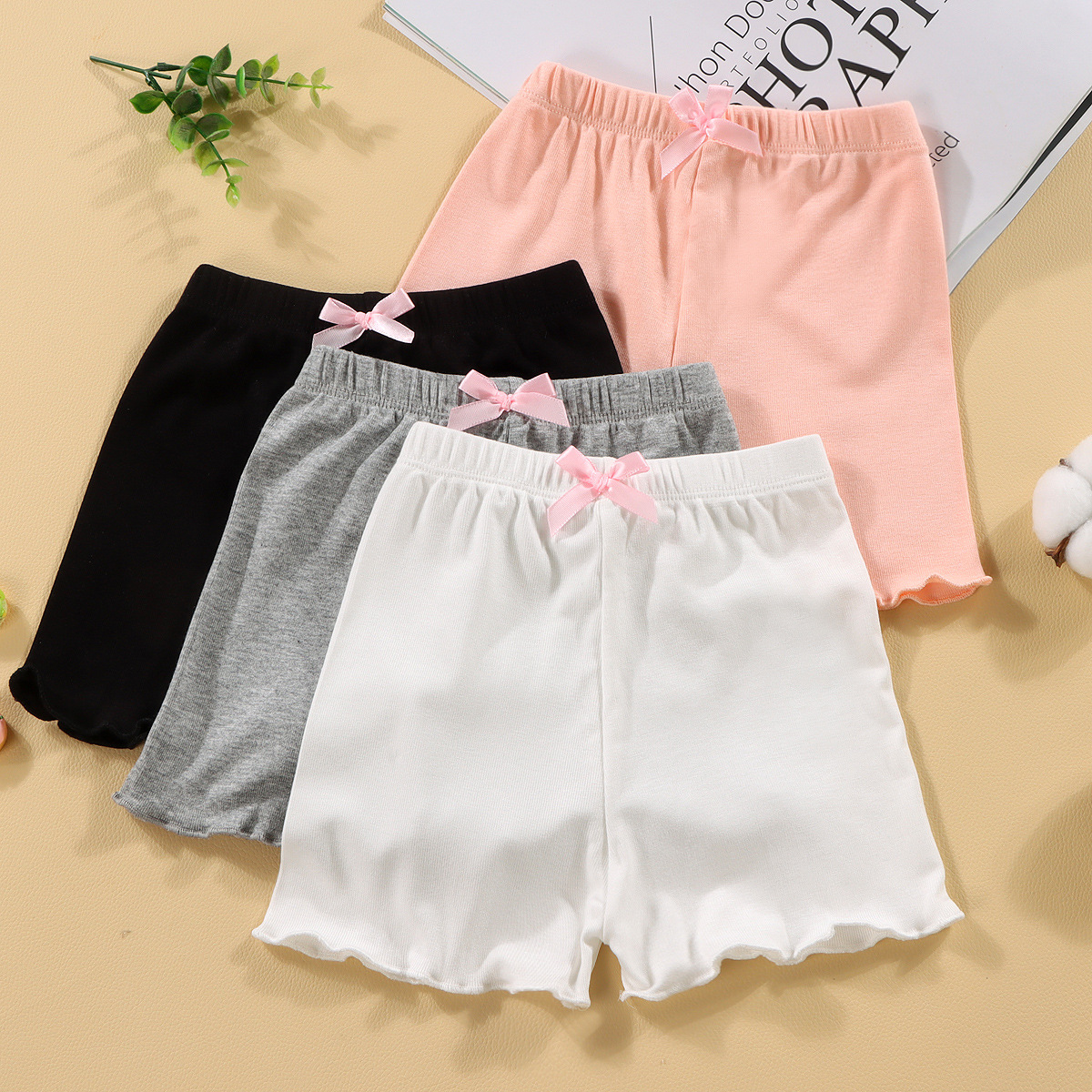 Pantalones cortos antideslumbrantes para niñas, pantalones de seguridad para niños, ropa interior de verano para niñas, pantalones de seguro para niños modales